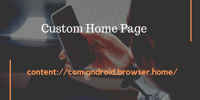 Custom Home Page