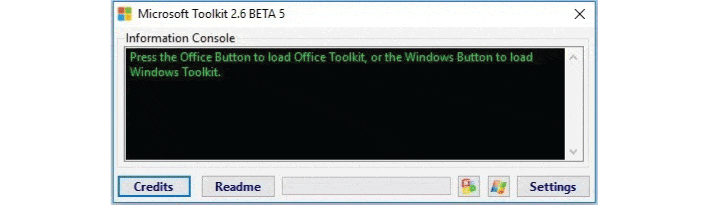 Downloaded Microsoft Toolkit