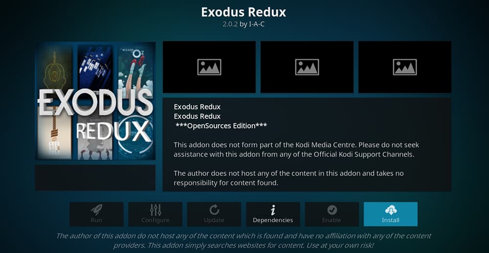 Exodus Redux - Best 4K Kodi Addons