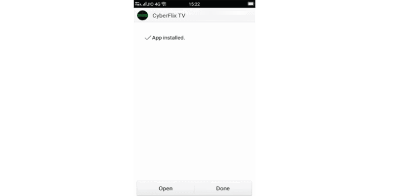 Installed App - Cyberflix