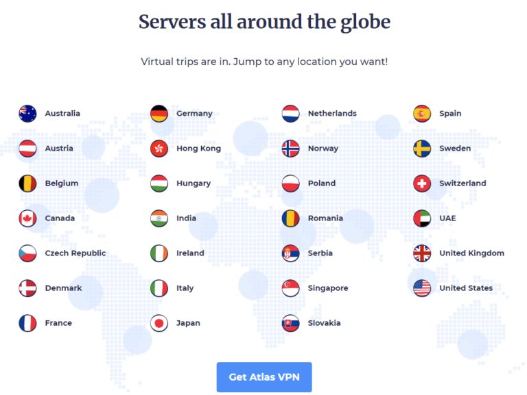 Servers around globe
