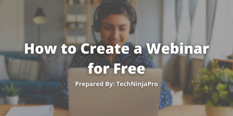 Create a webinar