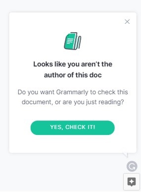 Grammarly in Google Docs