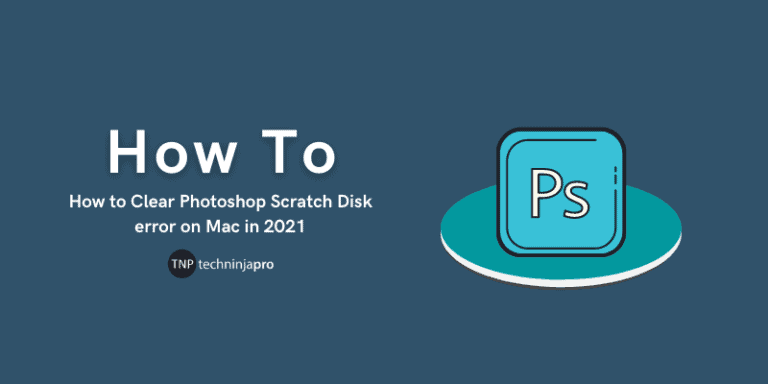 Clear Photoshop Scratch Disk error on Mac