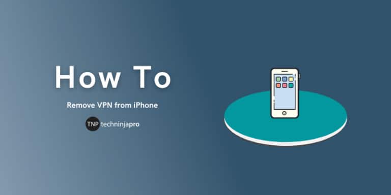Remove VPN from iPhone