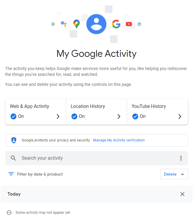 My Google Activity