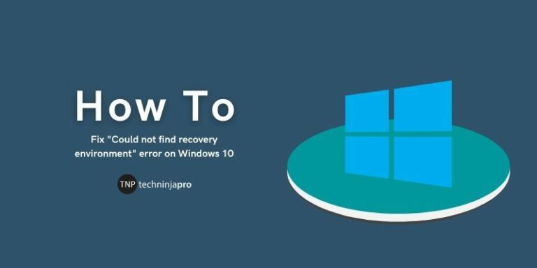 Fix_Could_not_find_recovery_environment_error_on_Windows_10