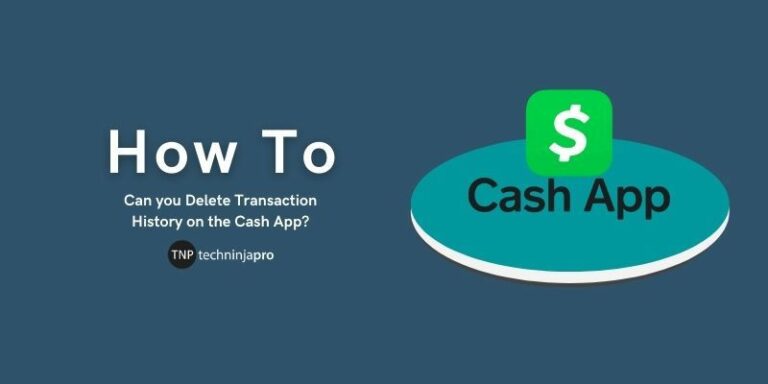 Delete Transaction History on Cash App