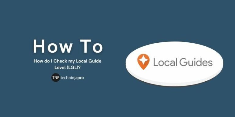 Check Local Guide Level