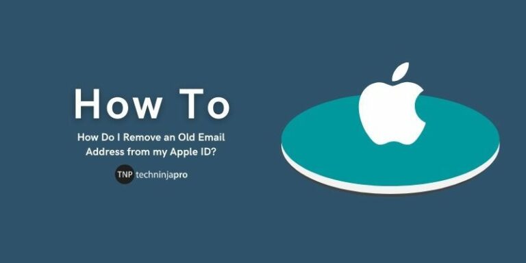 Remove Old Email Address from Apple ID